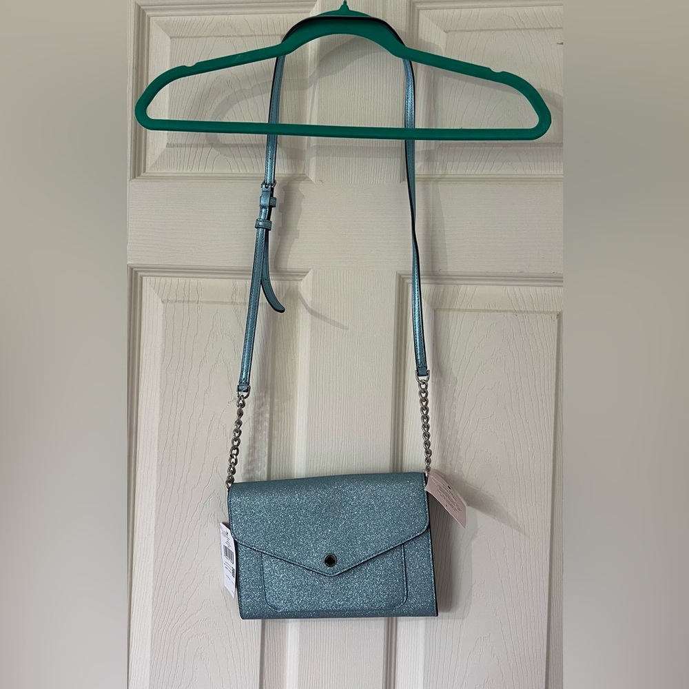 Kate Spade Blue Crossbody Bag with Chain Strap